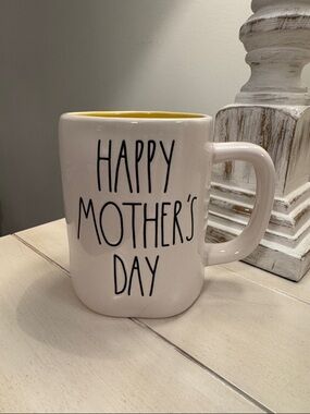 Rae Dunn Happy Mother's Day Mug - Yellow Interior